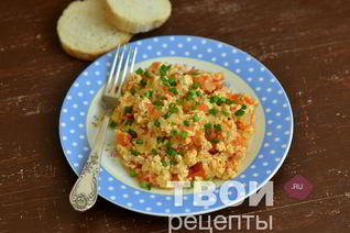 Яичница с помидорами
