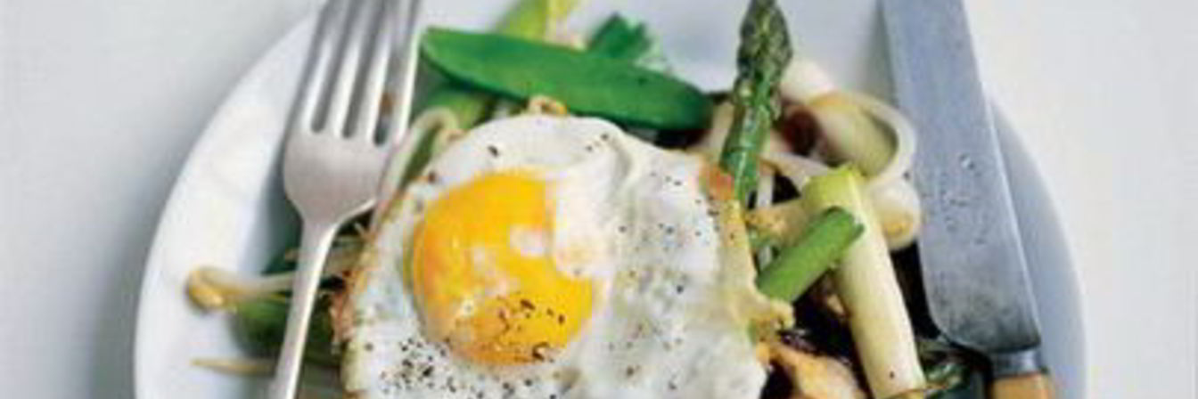 Яйца и грибы шиитаке по-восточному