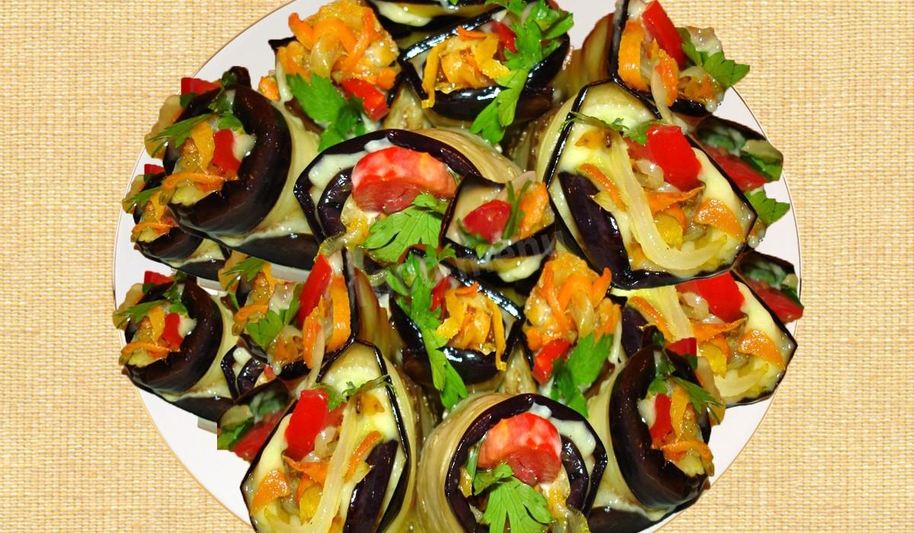 Рецепт язык из баклажанов с овощами