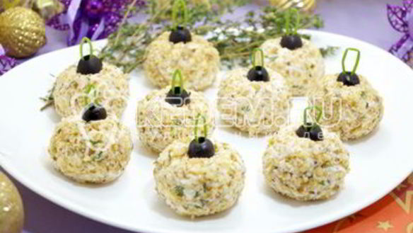 ШАГ 9. закуска елочные шары