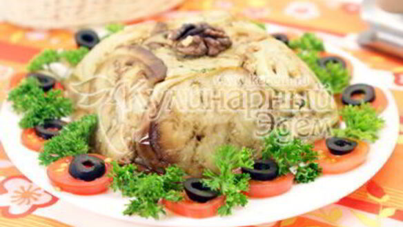 ШАГ 8. закуска из баклажанов с грецкими орехами