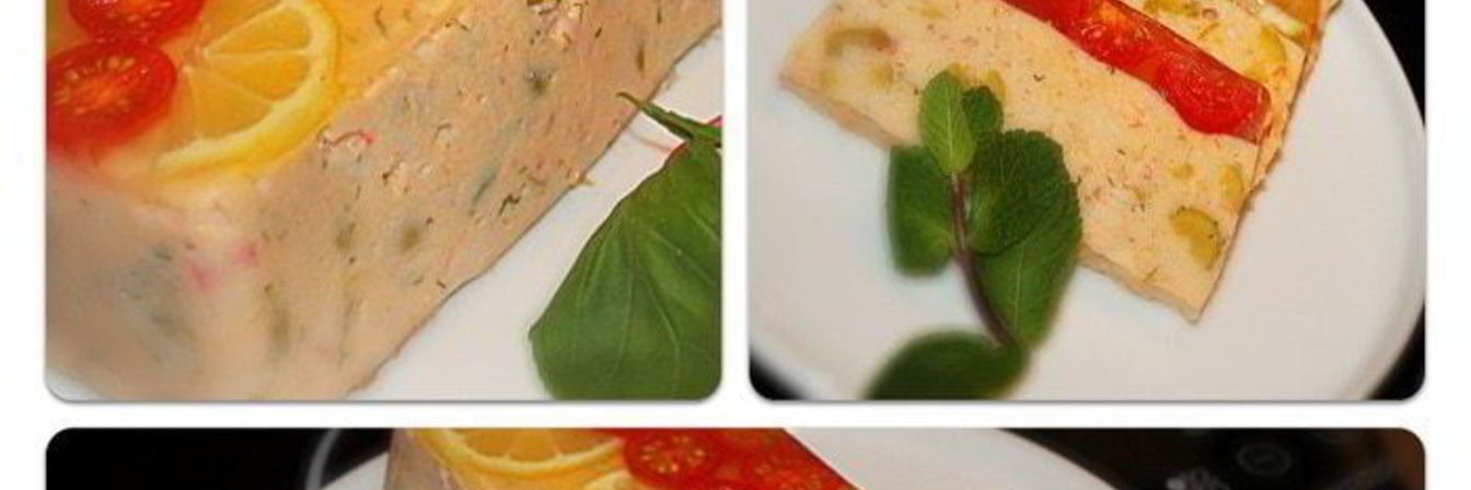 Закуска из лосося с помидорами