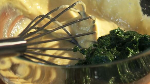 ШАГ 3. закуска из шпината, сыра и бекона