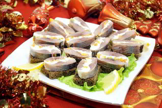 Закуска Новогодняя селедочка