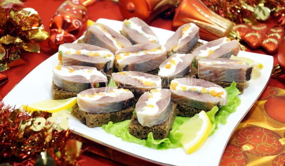 Рецепт закуска новогодняя селедочка