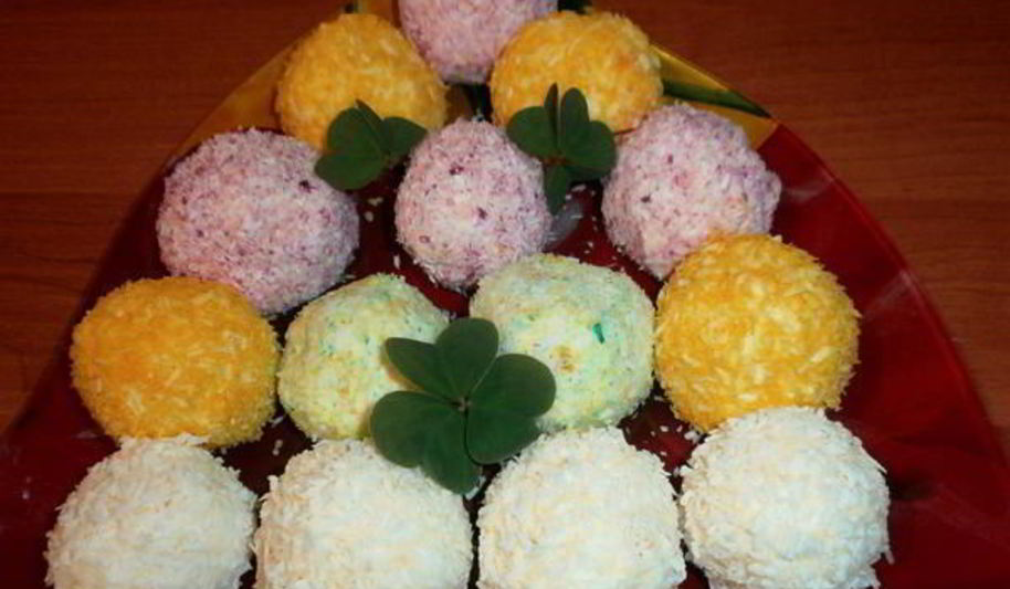 Рецепт закуска радужные шарики