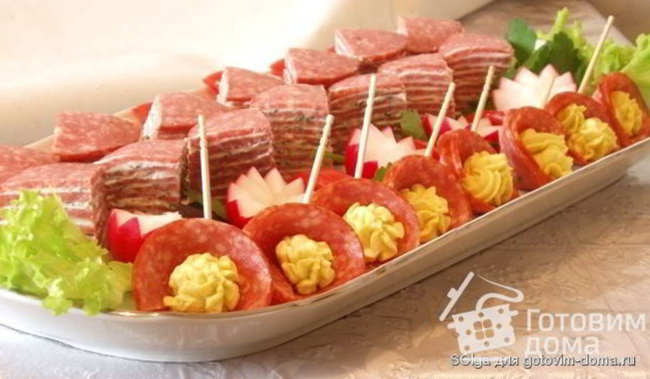 Рецепт закуска салями