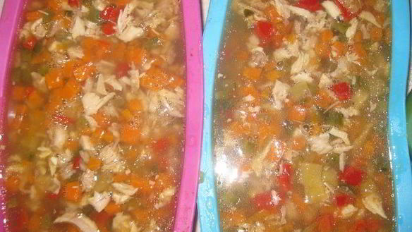 ШАГ 7. заливной террин с курицей и овощами