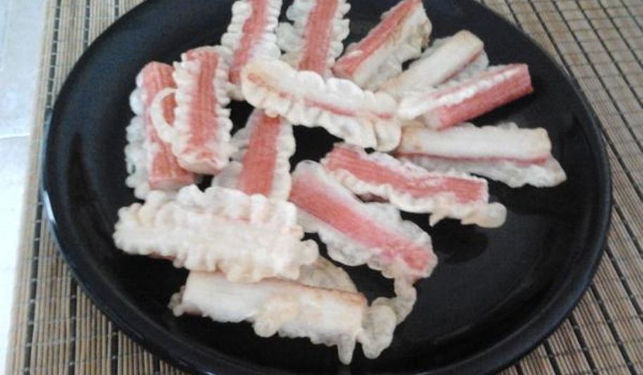 Рецепт жареные крабовые палочки