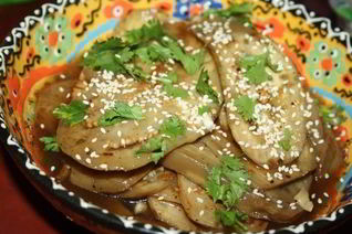 Жареные маринованные баклажаны
