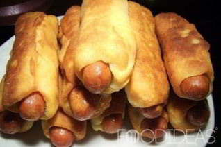 Жареные сосиски в тесте