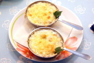 Жульен с курицей и грибами