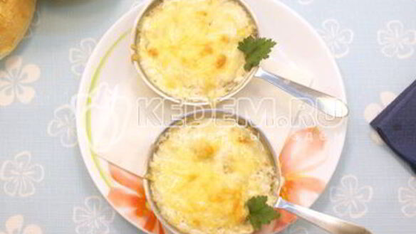 ШАГ 4. жульен с курицей и грибами