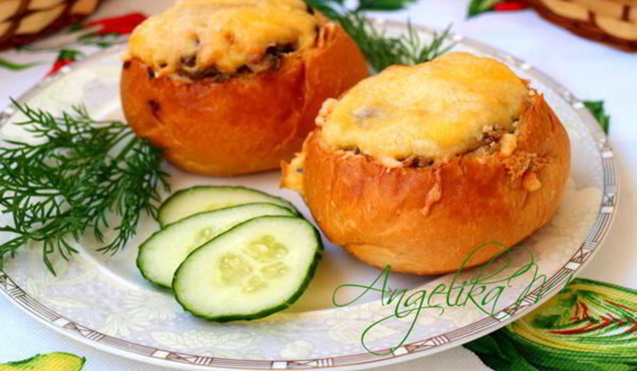 Рецепт жульен в булочках